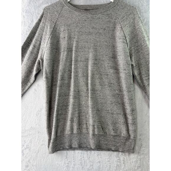 J.Crew Raglan Budded Pullover Sweater • Heather Gray • Men’s Small - Picture 2 of 6